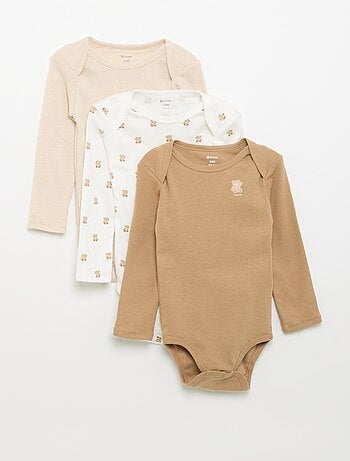 Lot de 3 bodies manches longues