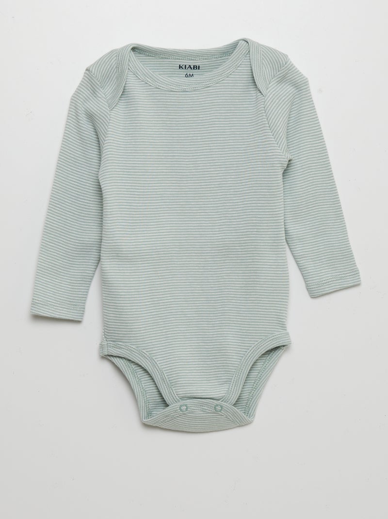 Lot de 3 bodies manches longues ROSE - Kiabi