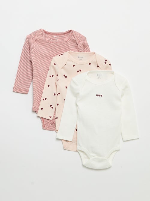 Lot de 3 bodies manches longues - Kiabi Lot de 3 bodies manches longues - Kiabi