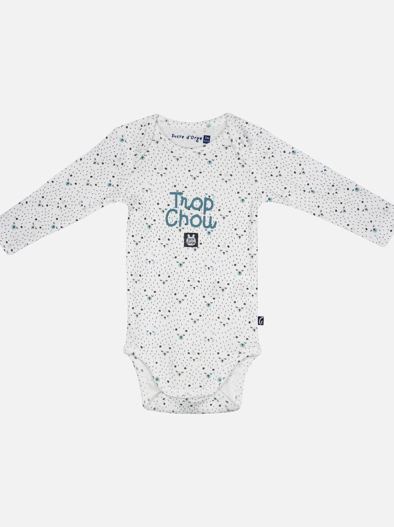 LOT DE 3 BODIES MANOE MANCHES LONGUES BEBE Vert - Kiabi