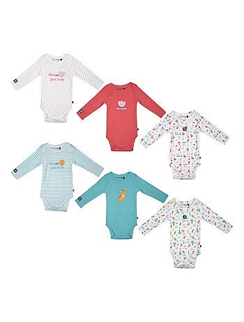 LOT DE 3 BODIES NARCIUS MANCHES LONGUES BEBE