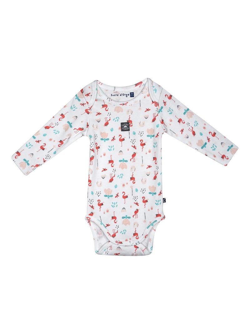 LOT DE 3 BODIES NARCIUS MANCHES LONGUES BEBE Rose - Kiabi