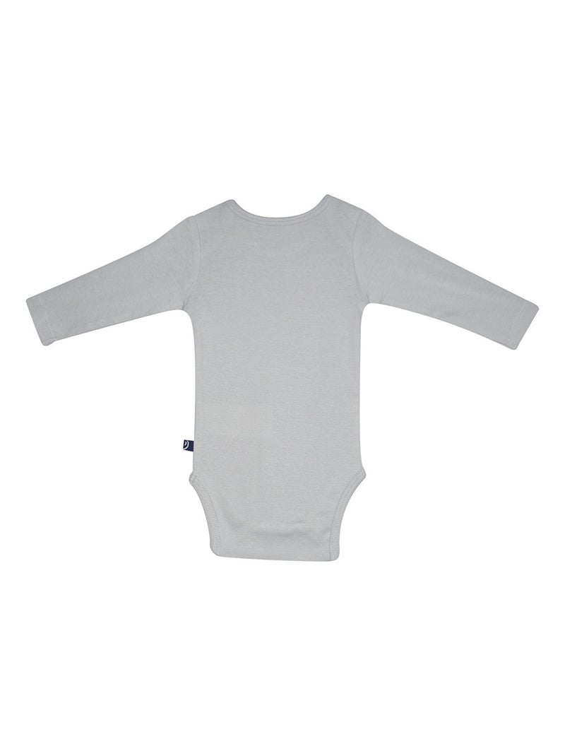 LOT DE 3 BODIES NASRO MANCHES LONGUES BEBE Orange - Kiabi