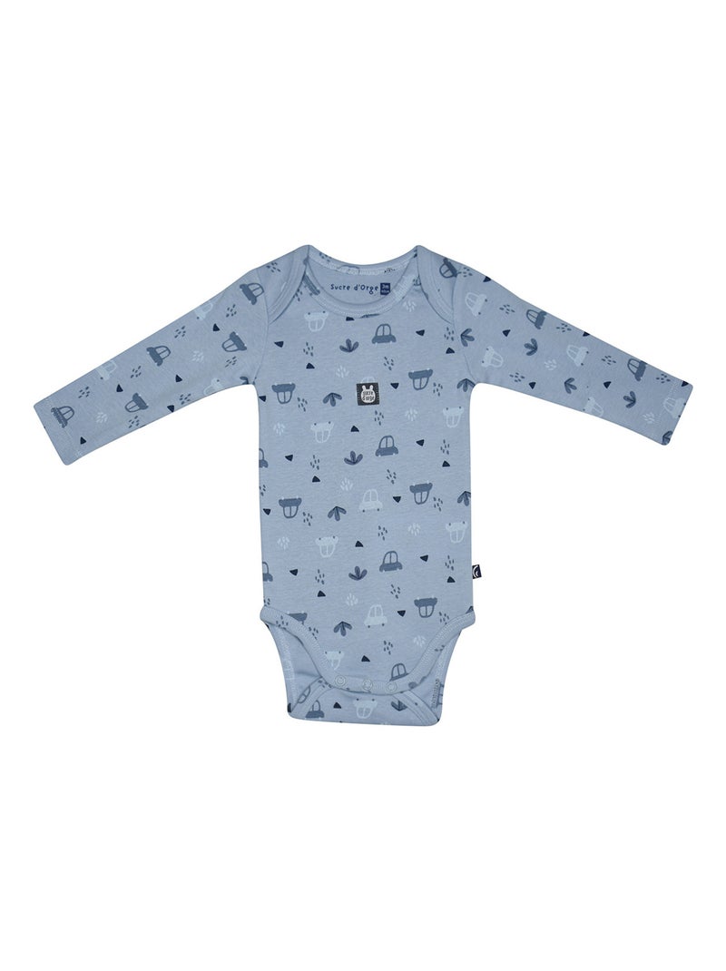 LOT DE 3 BODIES NAWAD MANCHES LONGUES BEBE Bleu - Kiabi