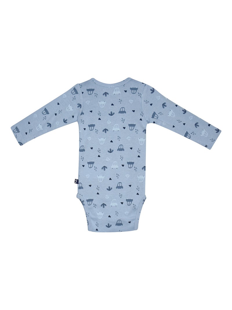 LOT DE 3 BODIES NAWAD MANCHES LONGUES BEBE Bleu - Kiabi