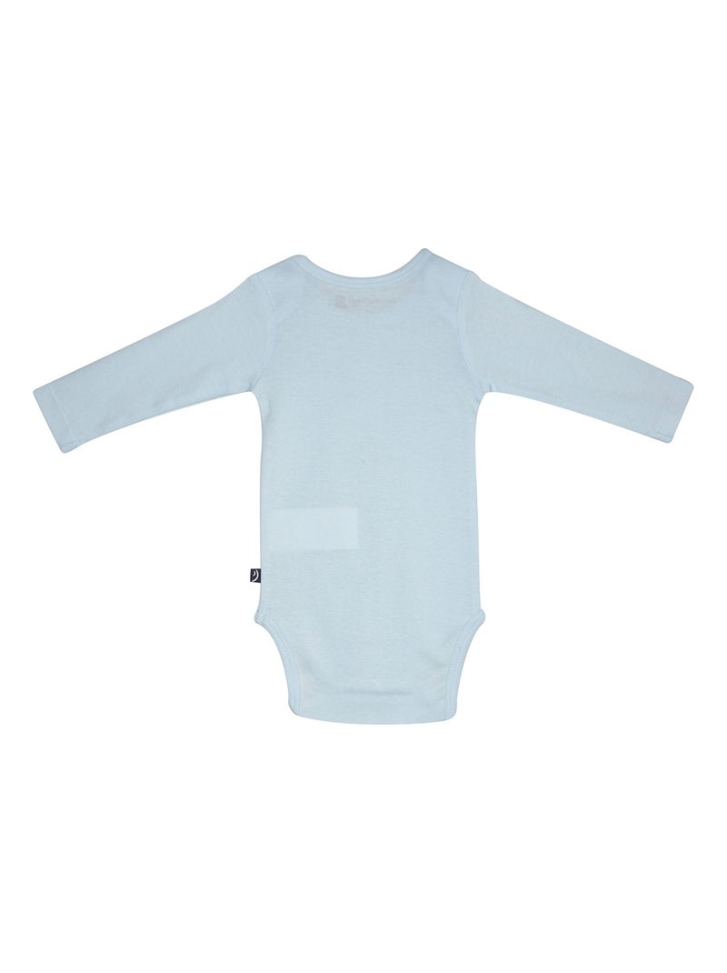 LOT DE 3 BODIES NAWAD MANCHES LONGUES BEBE Bleu - Kiabi