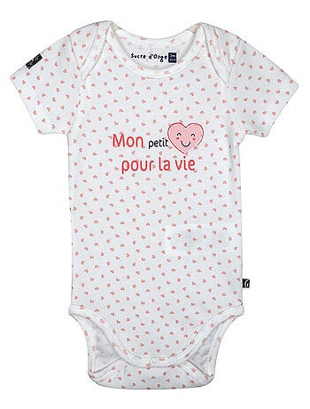LOT DE 3 BODIES NORDINE MANCHES COURTES BEBE
