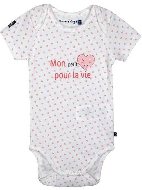 LOT DE 3 BODIES NORDINE MANCHES COURTES BEBE - Kiabi