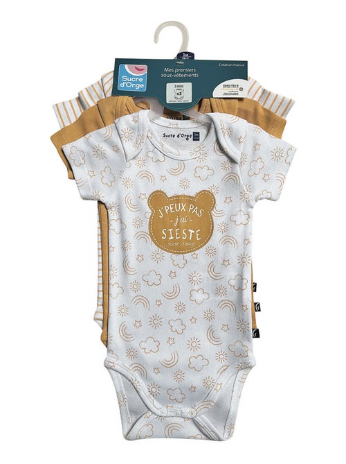 LOT DE 3 BODIES ODILON MANCHES COURTES - Kiabi