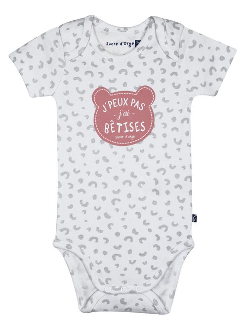 LOT DE 3 BODIES OLIVIA MANCHES COURTES - Kiabi