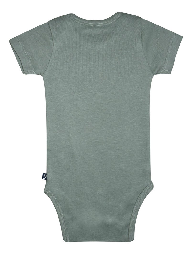 LOT DE 3 BODIES OMAR MANCHES COURTES Vert - Kiabi