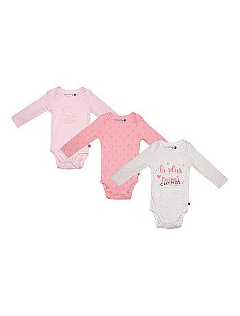 Lot de 3 bodies pandorette manches longues