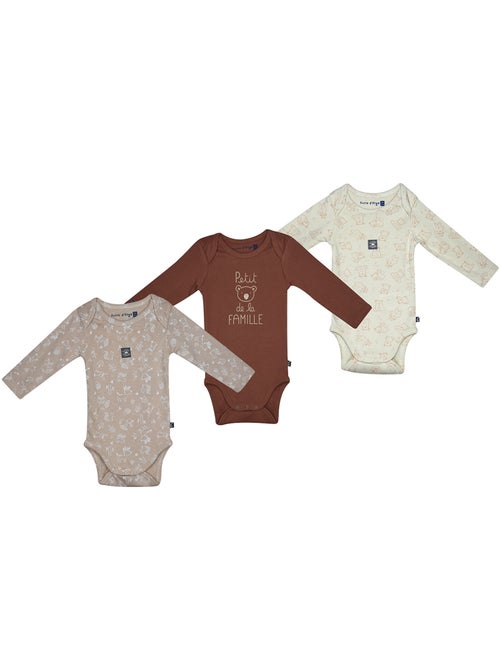 Lot de 3 bodies pantxo manches longues - Kiabi Lot de 3 bodies pantxo manches longues - Kiabi