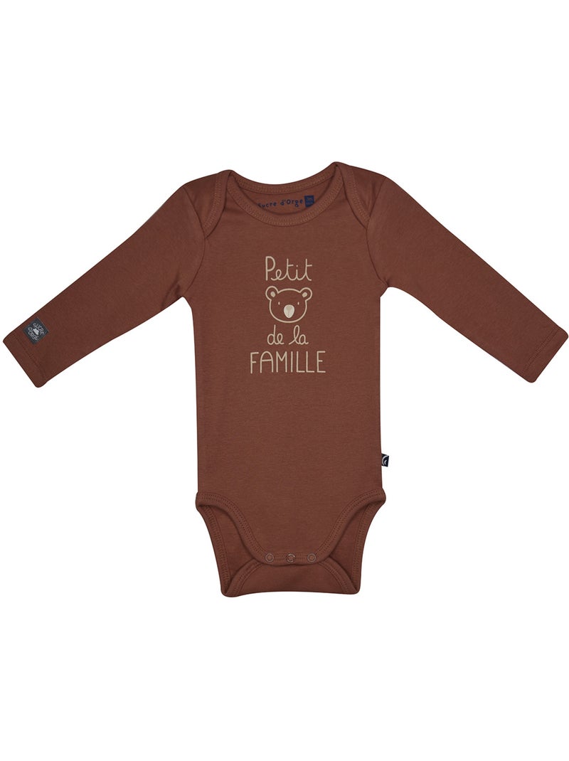 Lot de 3 bodies pantxo manches longues Beige - Kiabi