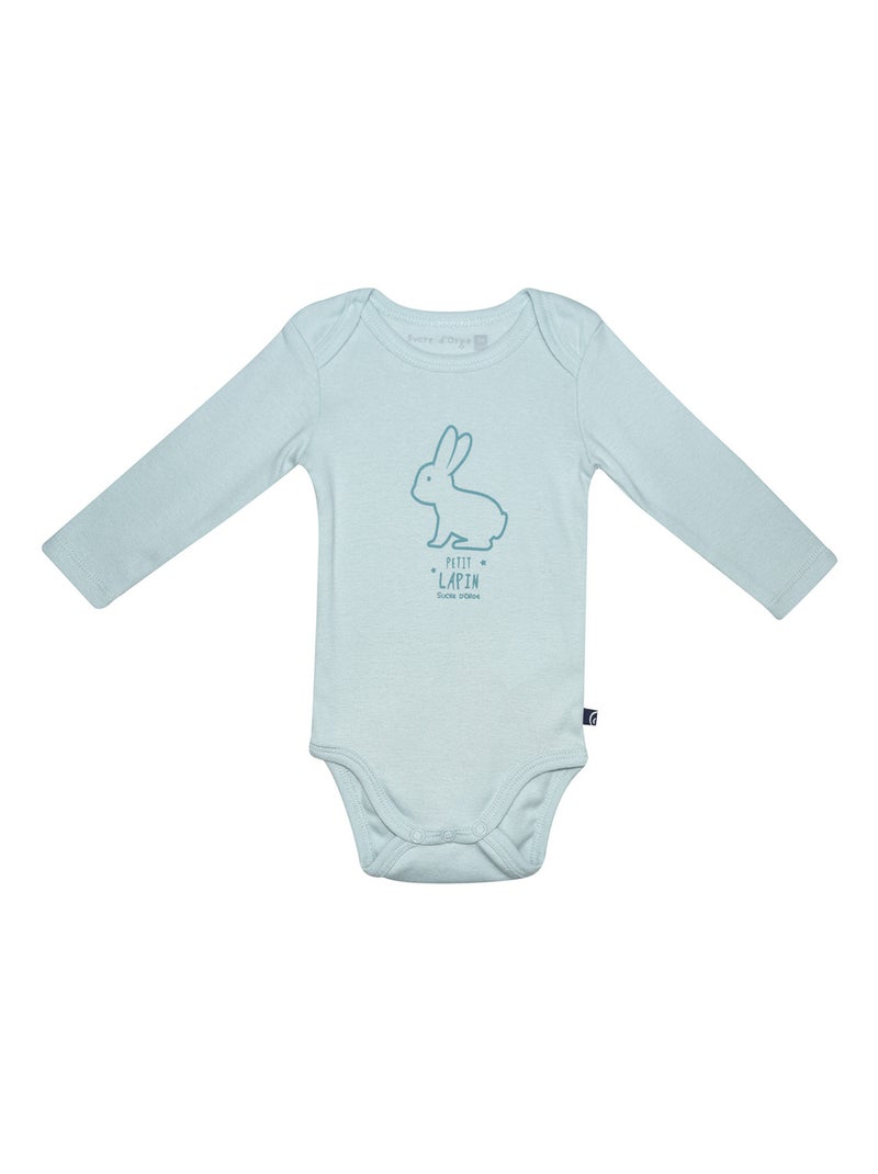 Lot de 3 bodies paulus manches longues Vert - Kiabi