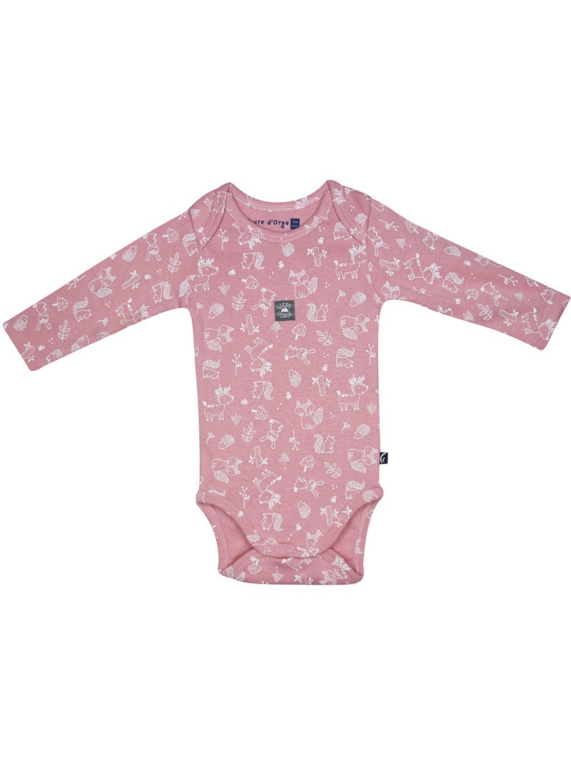 Lot de 3 bodies philae manches longues Rose - Kiabi