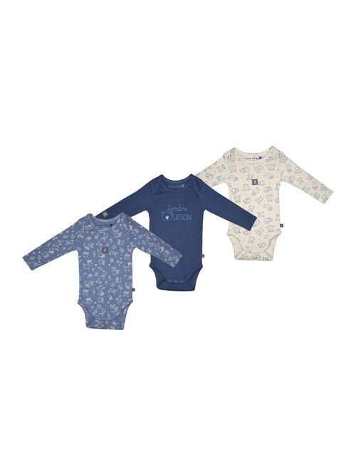 Lot de 3 bodies Priam manches longues - Kiabi
