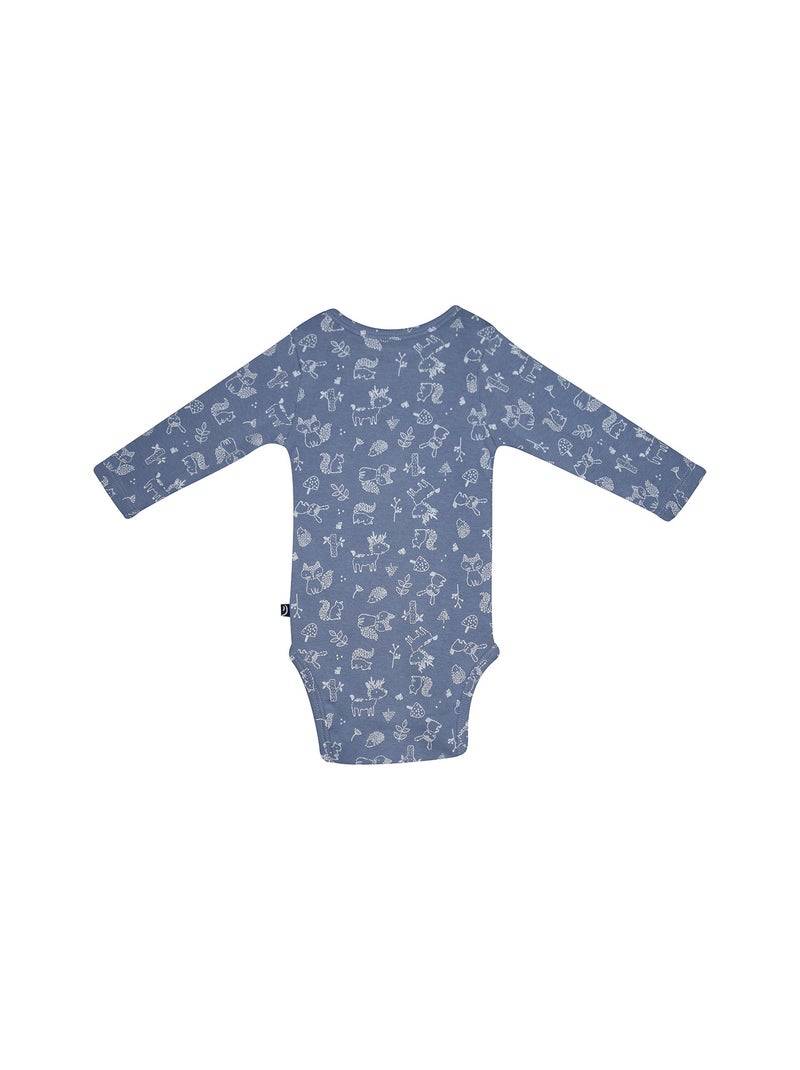 Lot de 3 bodies Priam manches longues Blanc Bleu ciel - Kiabi