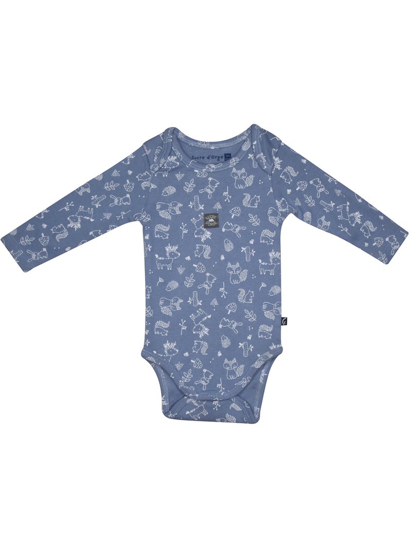 Lot de 3 bodies priam manches longues Bleu - Kiabi