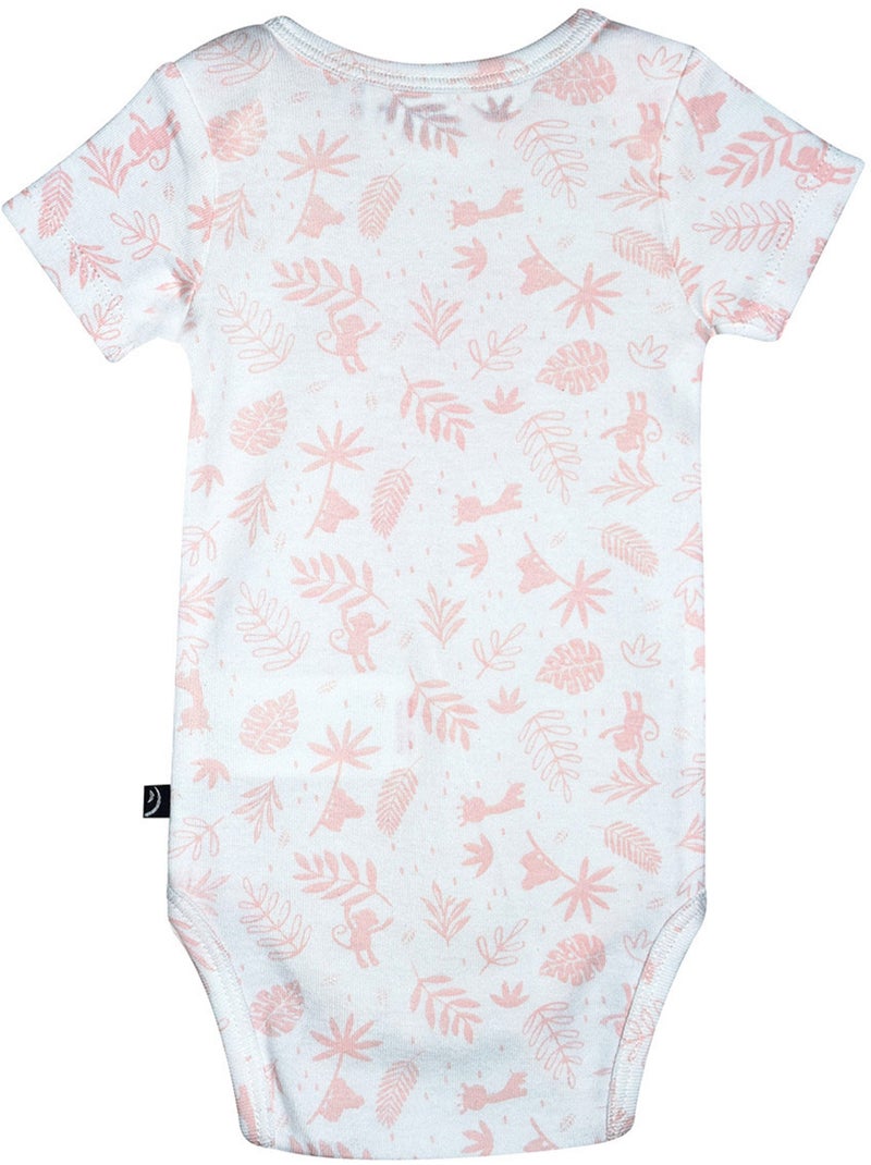 LOT DE 3 BODIES RAMYA MANCHES COURTES Rose - Kiabi