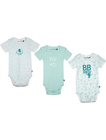 LOT DE 3 BODIES RAMZI MANCHES COURTES