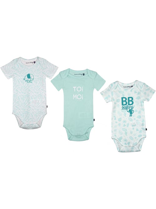 LOT DE 3 BODIES RAMZI MANCHES COURTES - Kiabi