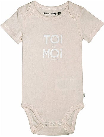 LOT DE 3 BODIES RIDAH MANCHES COURTES BEBE