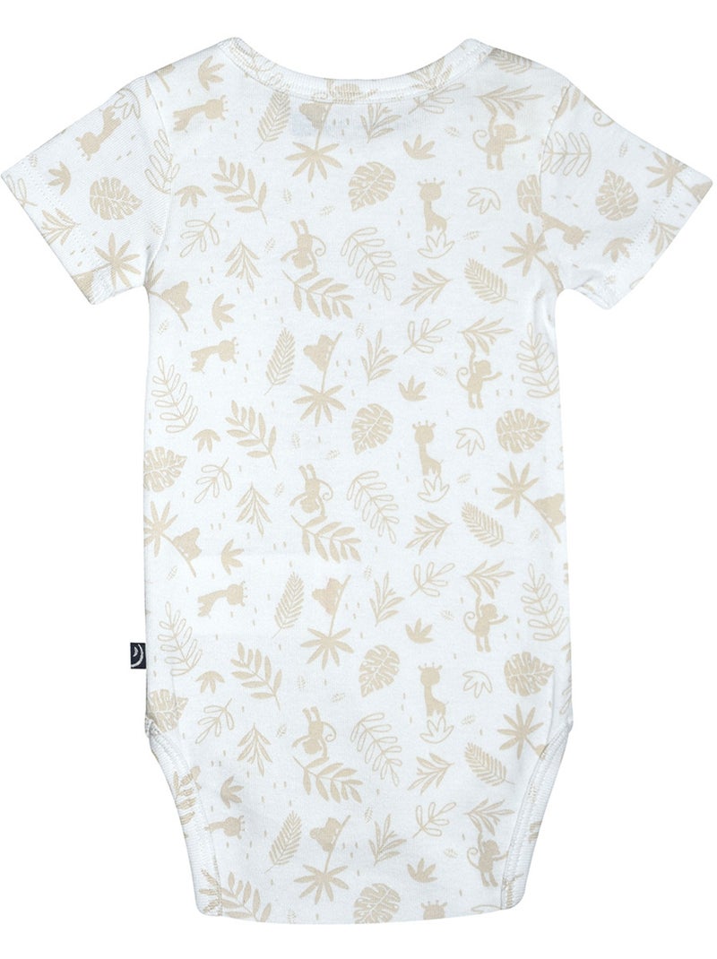 LOT DE 3 BODIES RIDAH MANCHES COURTES BEBE Beige - Kiabi