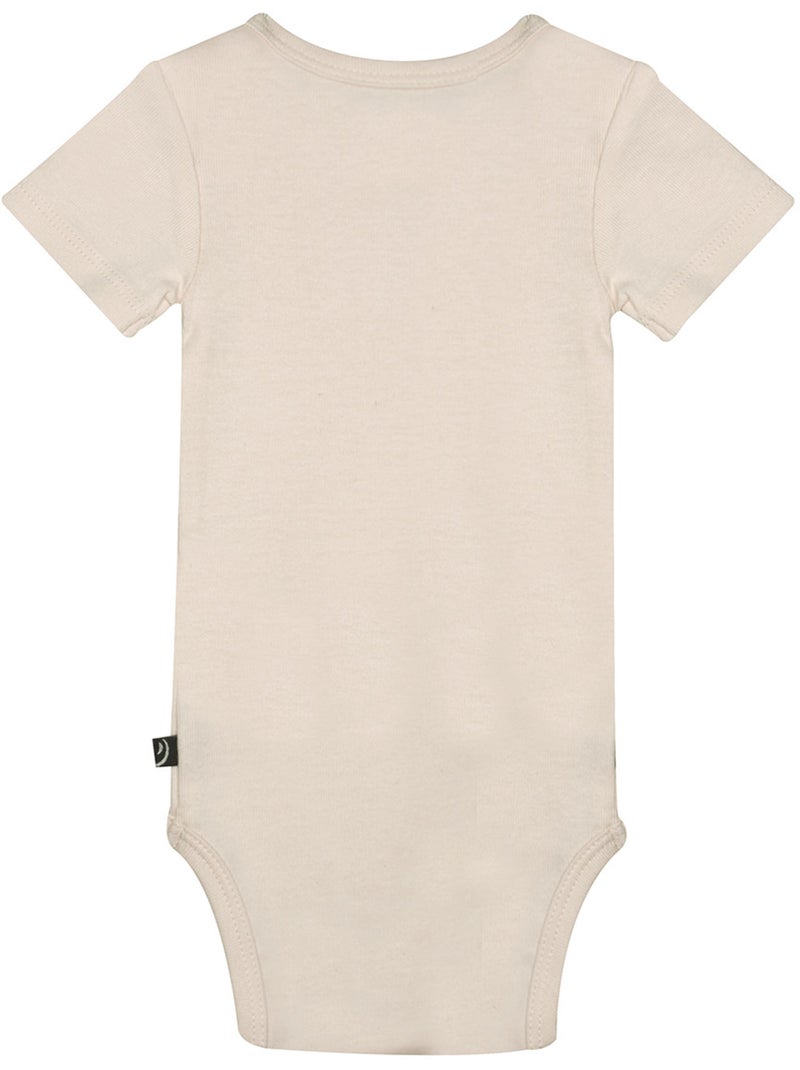 LOT DE 3 BODIES RIDAH MANCHES COURTES BEBE Beige - Kiabi