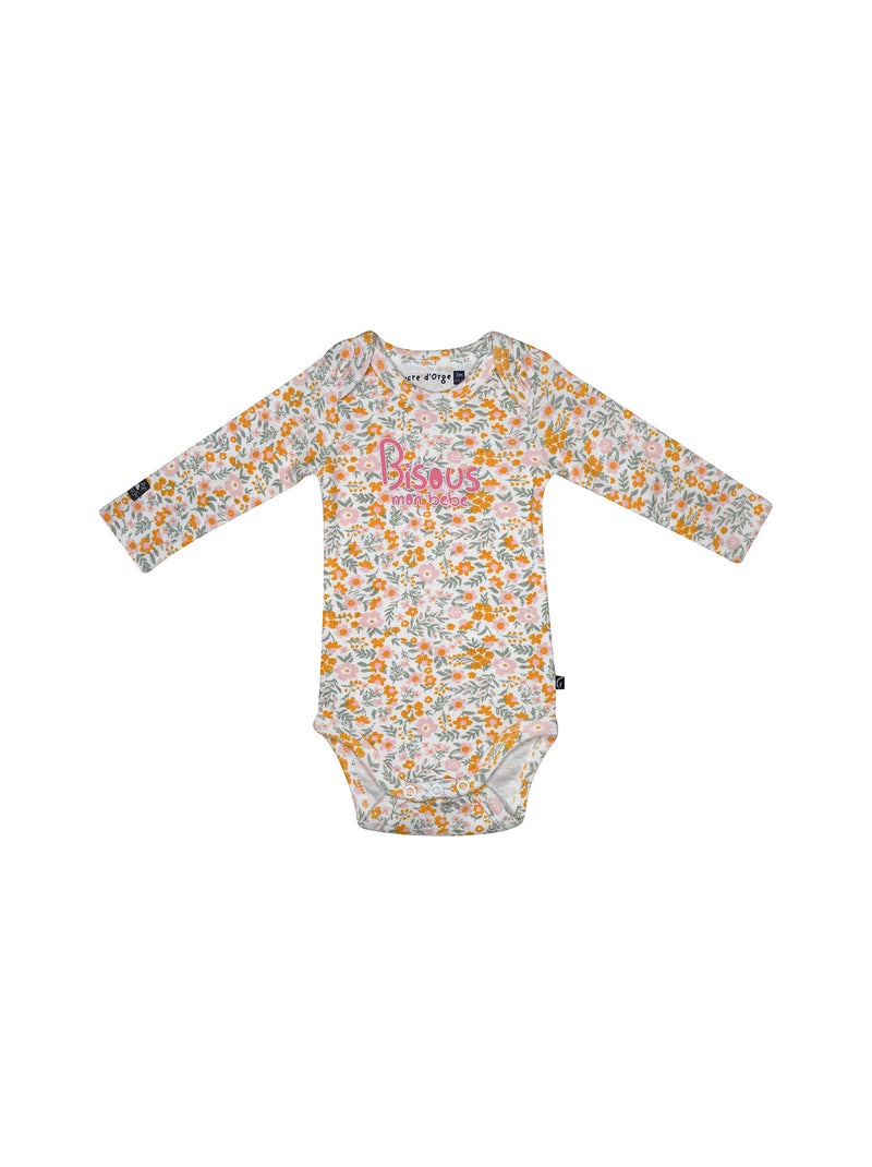 LOT DE 3 BODIES ROMY MANCHES LONGUES Rose - Kiabi