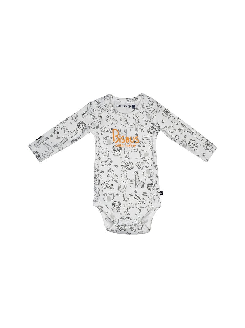 LOT DE 3 BODIES RUDY MANCHES LONGUES Gris - Kiabi