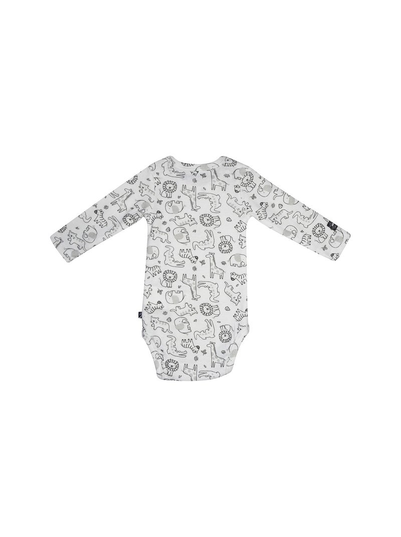 LOT DE 3 BODIES RUDY MANCHES LONGUES Gris - Kiabi