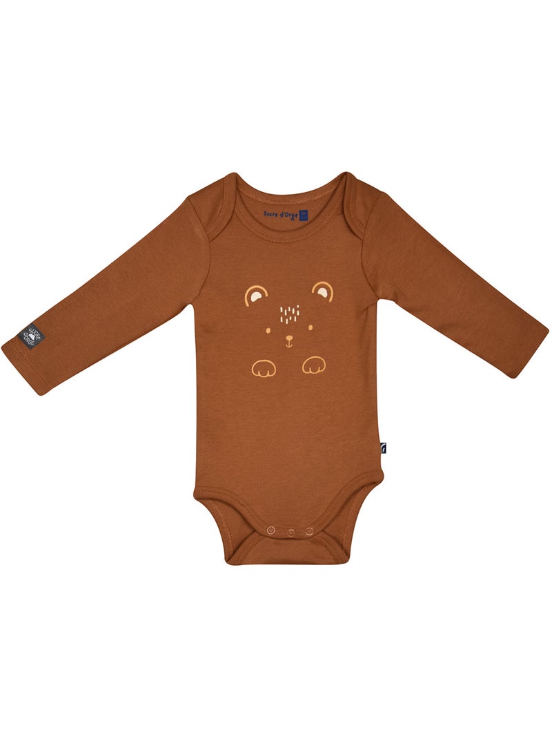 Lot de 3 bodies samba manches longues Beige - Kiabi