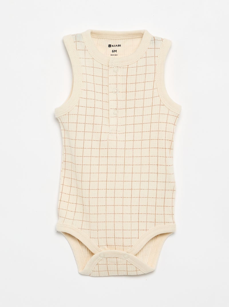 Lot de 3 bodies sans manches Blanc - Kiabi