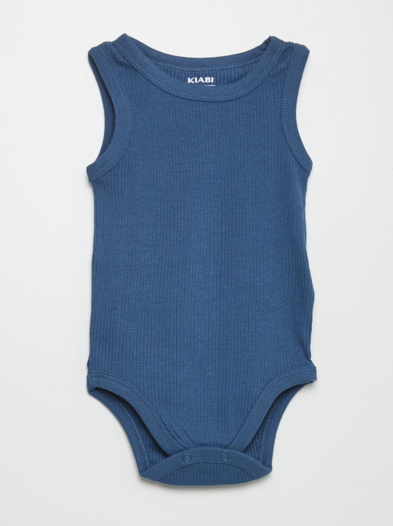 Lot de 3 bodies sans manches Gris - Kiabi