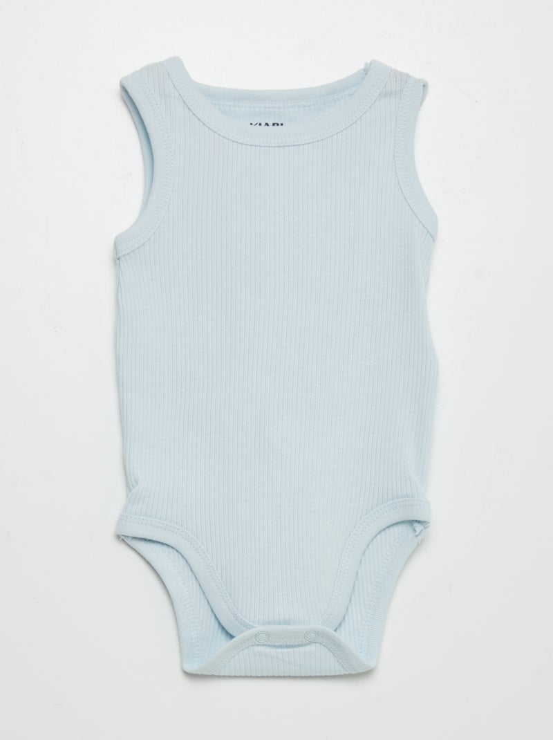 Lot de 3 bodies sans manches Gris - Kiabi