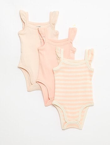 Lot de 3 bodies sans manches