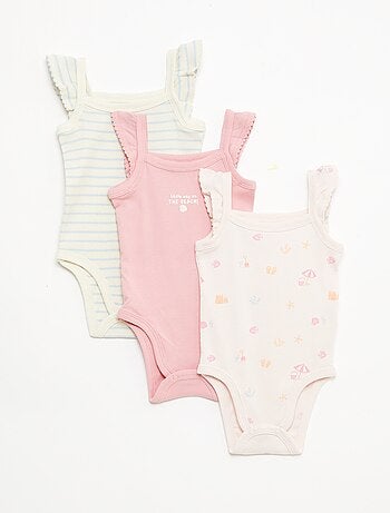 Lot de 3 bodies sans manches