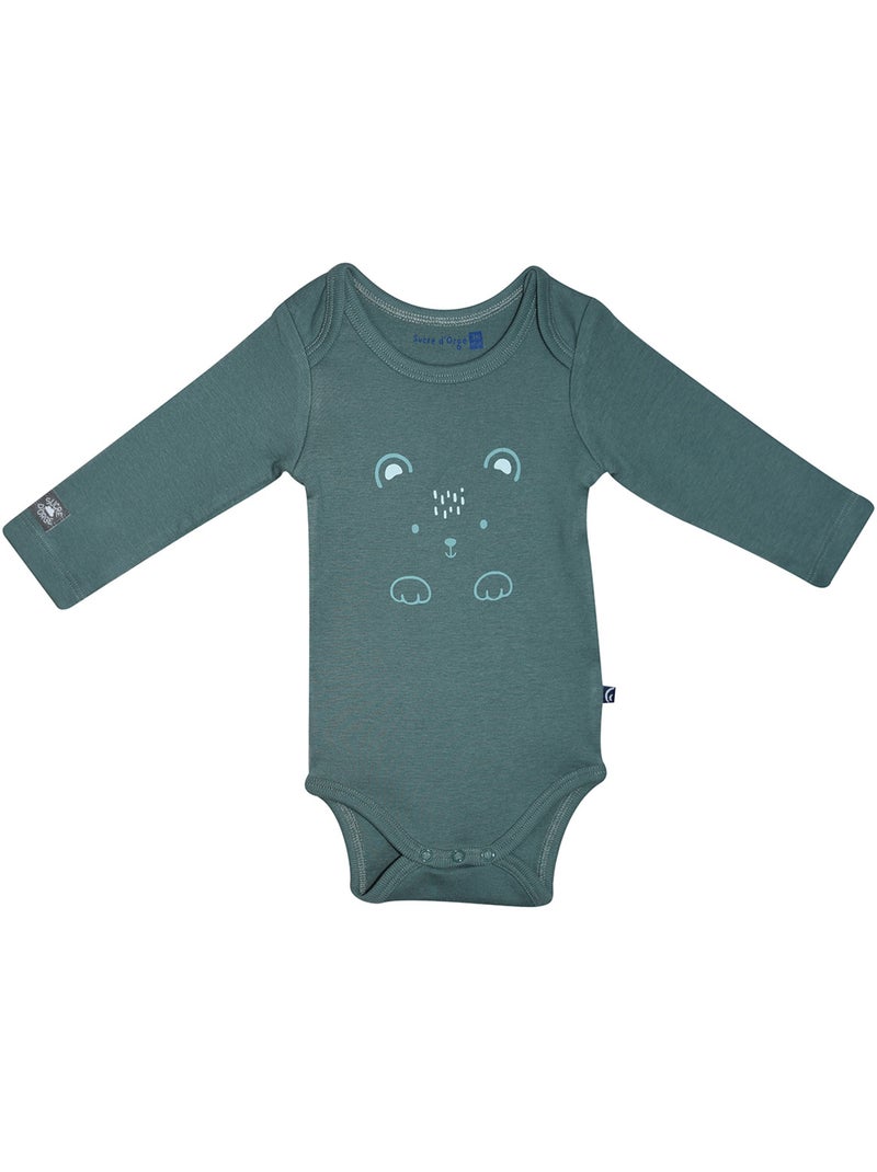 Lot de 3 bodies simeon manches longues Vert - Kiabi