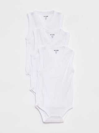 Lot de 3 body avec ouvertures pressionnées - 3 pièces