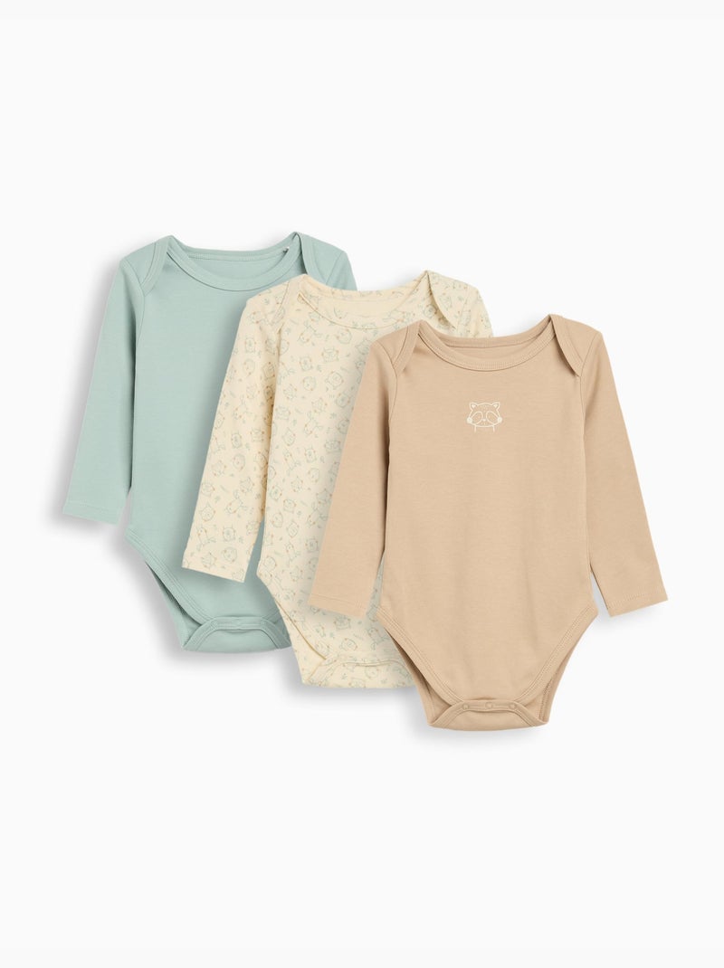 Lot de 3 bodys 3 mois : Achat occasion | Bodies (bébé) Obaïbi Blanc 3
