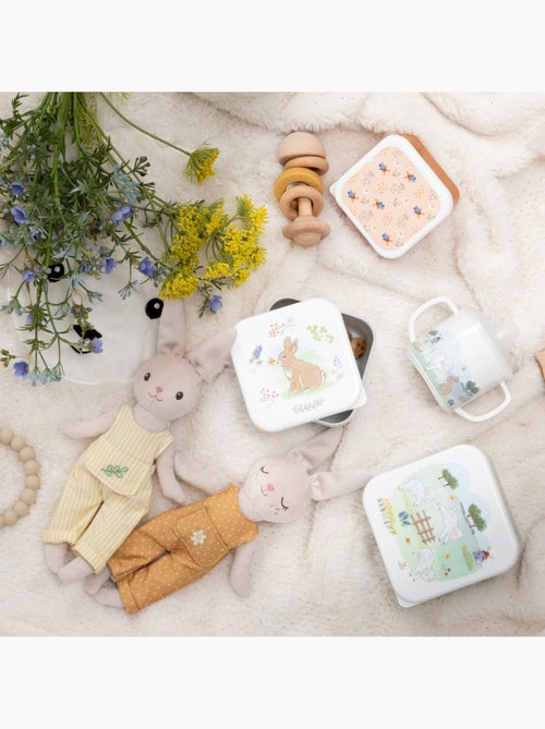 Lot de 3 boîtes à goûter emboîtables à motifs ludiques - Kiabi Lot de 3 boîtes à goûter emboîtables à motifs ludiques - Kiabi