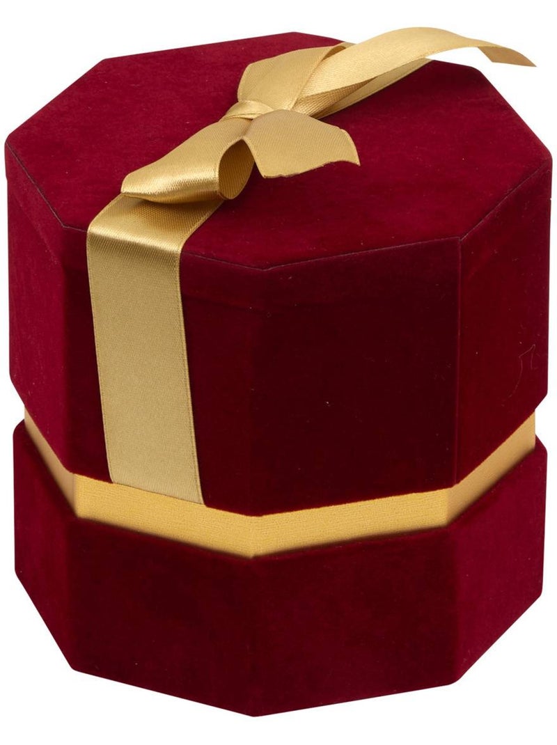Lot de 3 boîtes cadeau de noël hexagonales en velours rouge Multicolore - Kiabi