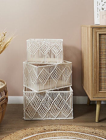 Lot de 3 boites de rangement collection GIGOGNE