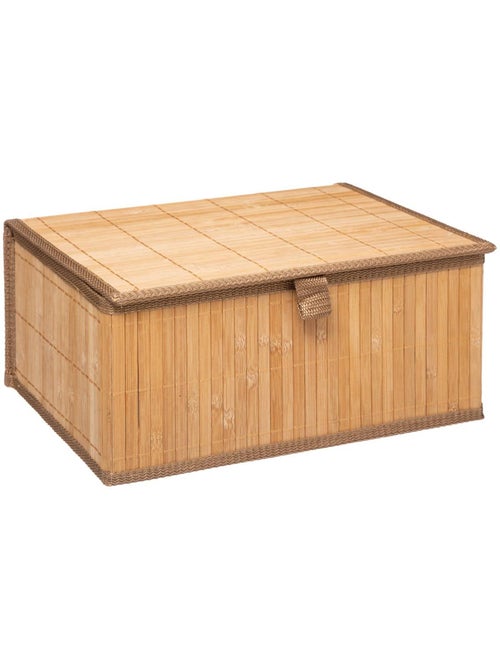 Lot de 3 boîtes de rangement en bambou - Kiabi