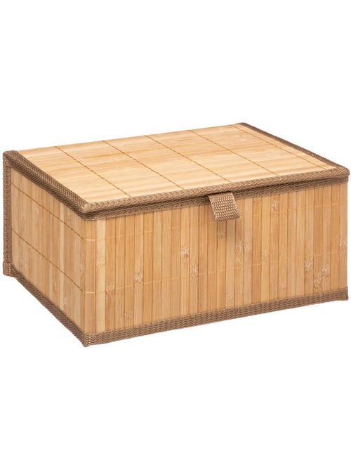 Lot de 3 boîtes de rangement en bambou - Kiabi