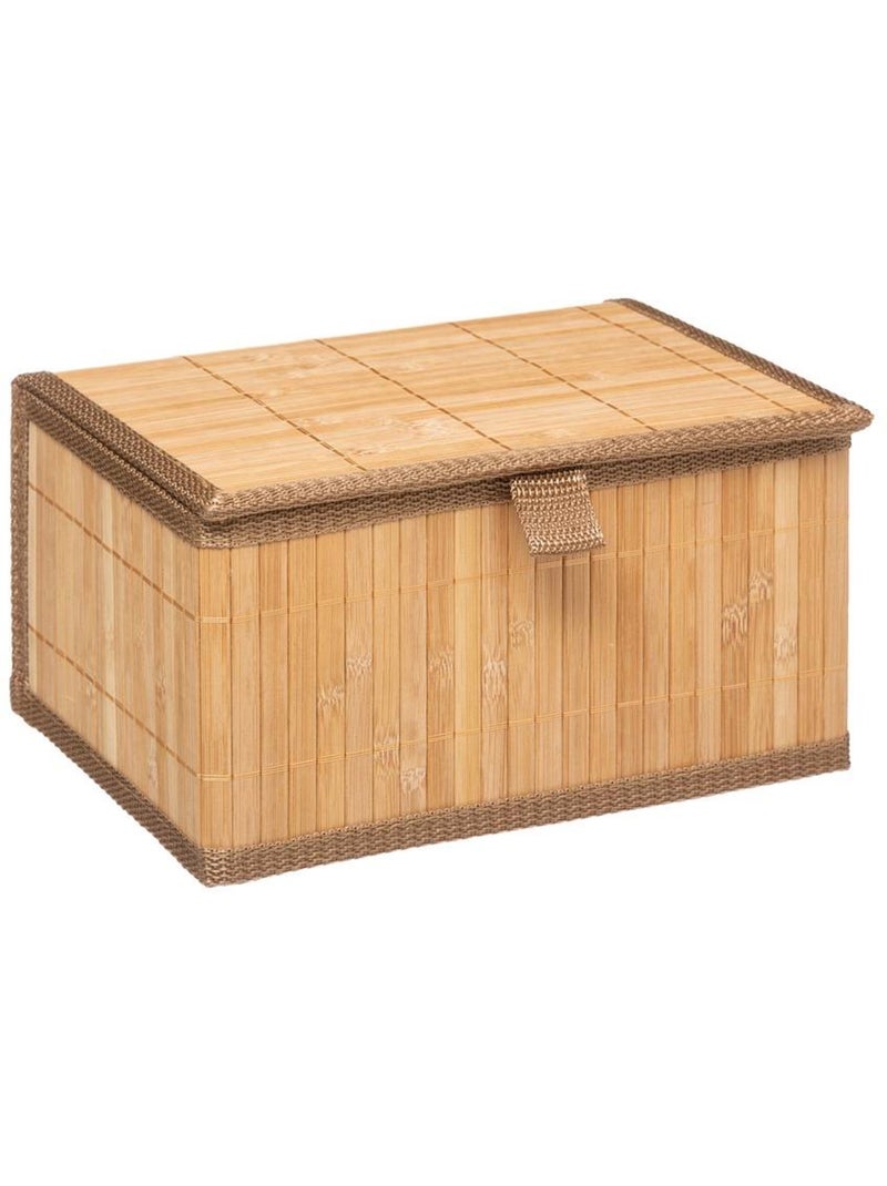 Lot de 3 boîtes de rangement en bambou Beige - Kiabi