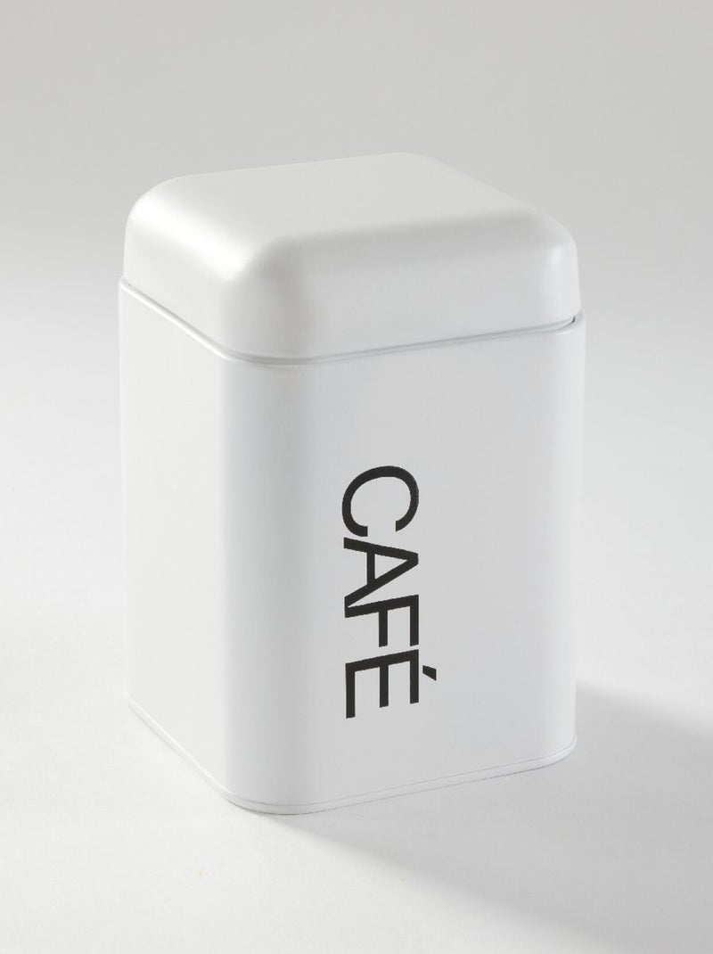 Lot de 3 boîtes de rangement métal KITCHEN Blanc - Kiabi