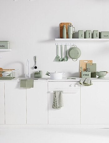 Lot de 3 boîtes de rangement métal KITCHEN