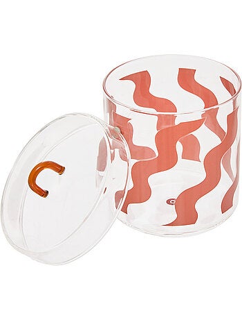 Lot de 3 boîtes déco rondes en verre HOMY